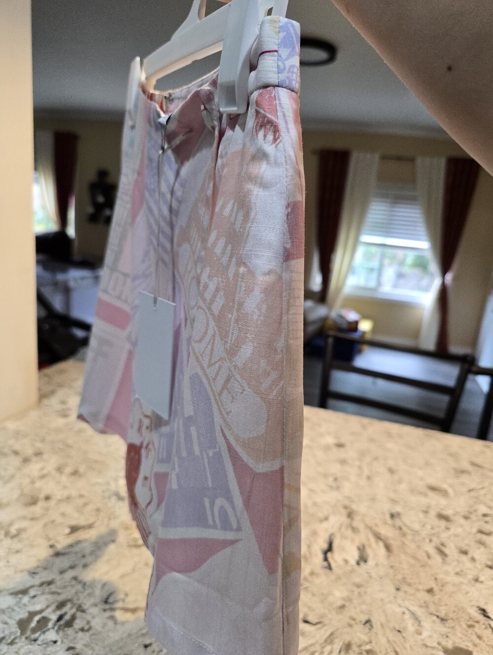 NWT Prosperina Peyton Passport Print Pink Skort in XS - Picture 8 of 13
